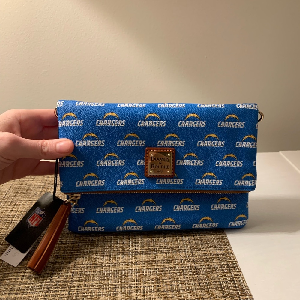 D&B Chargers Foldover Clutch